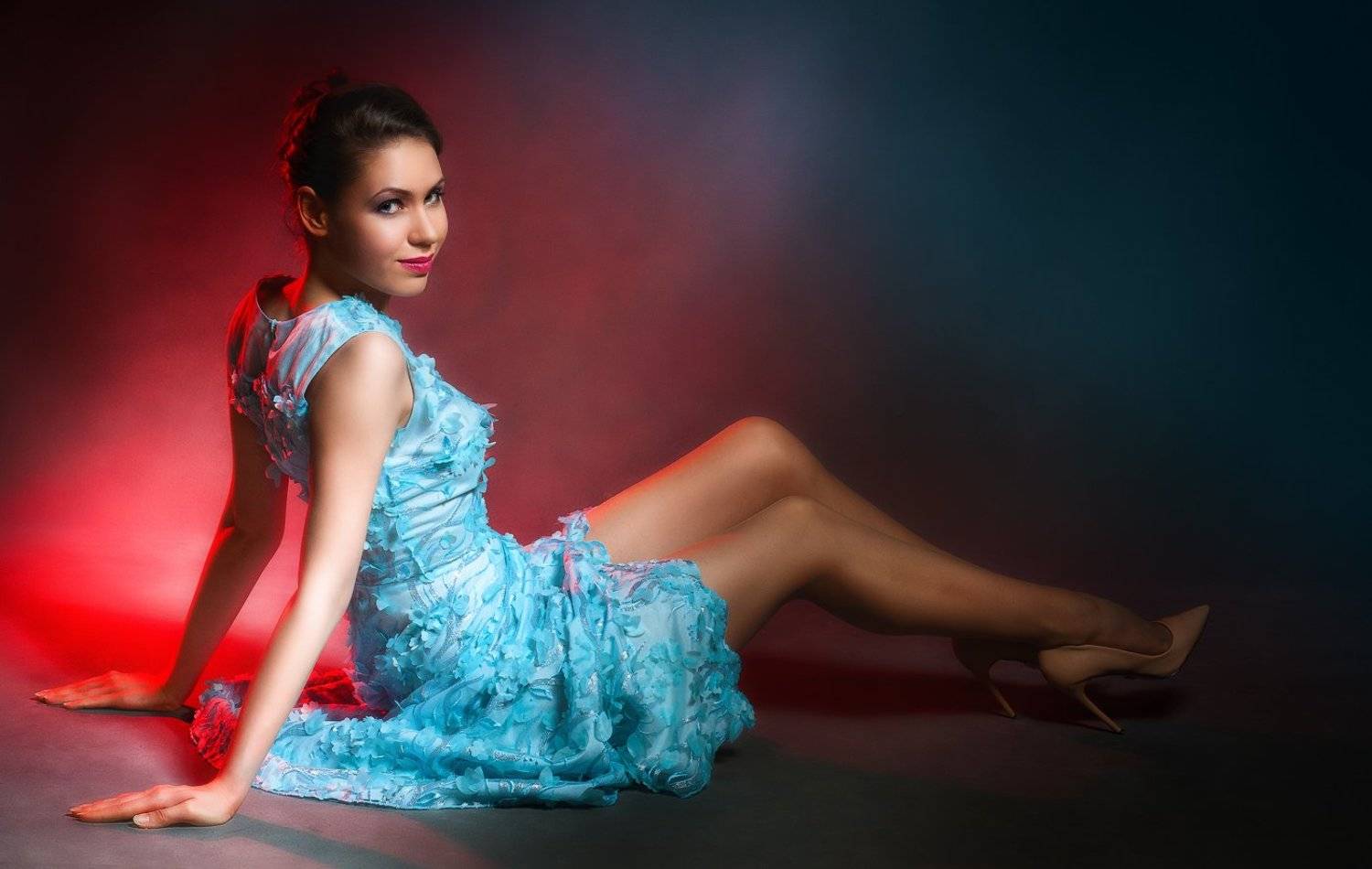 портрет взгляд цветные фильтры, Александр Демин