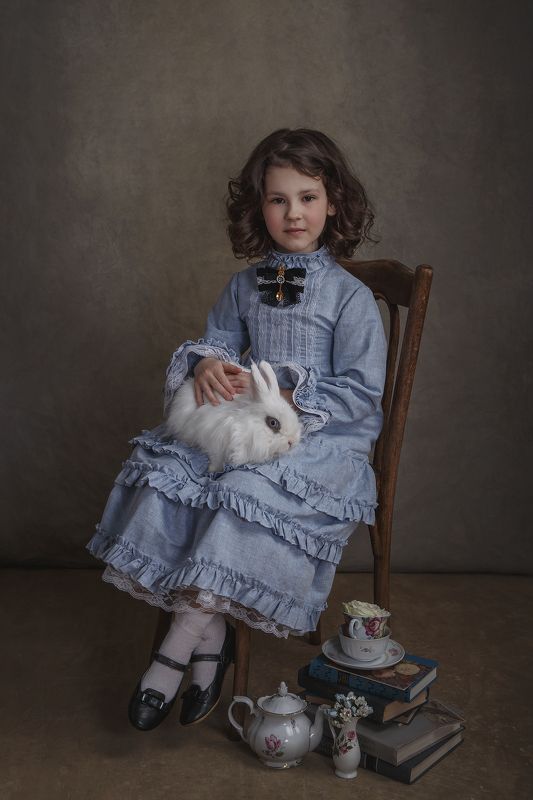 девочка, алиса с стран чудес, портрет, арт Welcome to my tea party фото превью