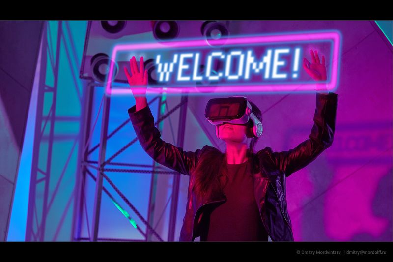 vr, virtual reality, couple, vr headset Welcome to VR фото превью
