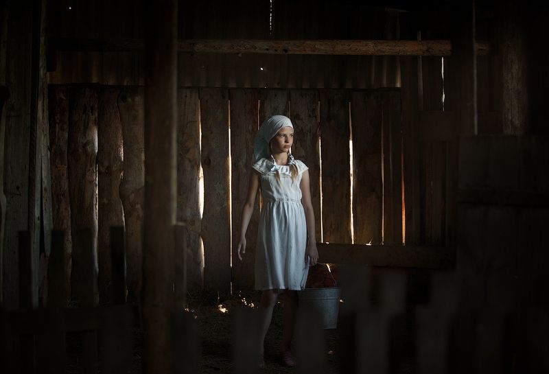 дети, утро, деревня,жизнь,детство, бабушка,село,трудности,хозяйство Настасья! фото превью