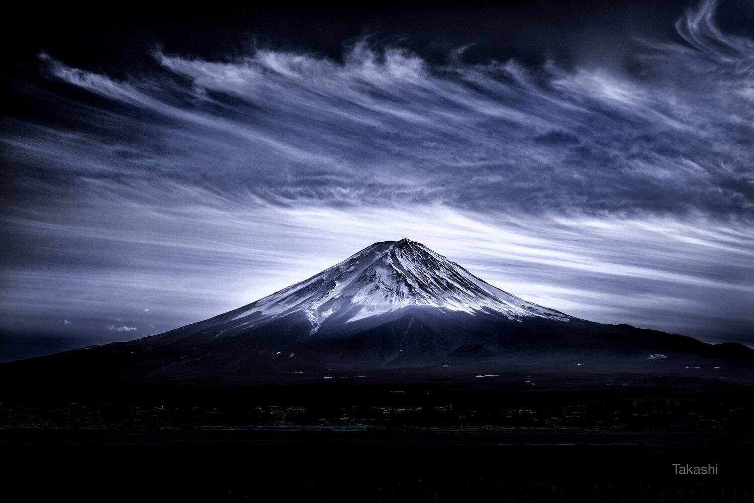 fuji,japan,mountain,cloud,blue,beautiful,amazing,landscape,snow,, Takashi