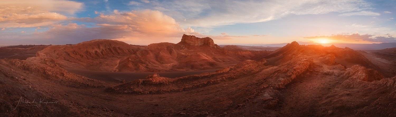 пейзаж, закт, valle de la luna,, Александр Кукринов