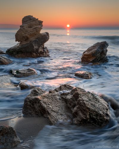 Морская симфония с солнцем. Побережье Черного моря