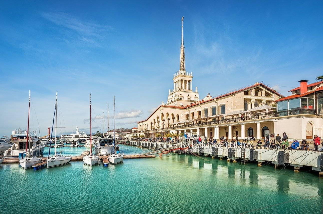 россия, сочи, морской вокзал, черное море, море, рыбак, яхта, Юлия Батурина