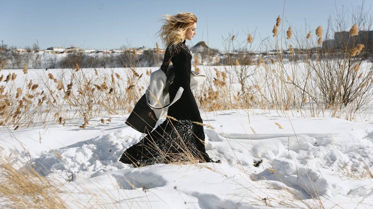 девушка, юность, молодость, зима, снег, Антон Маланин