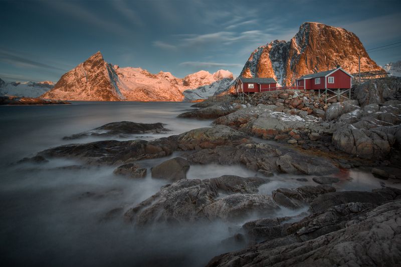 Хамнёй, Лофотенские острова  Рыбацкая деревня фото превью