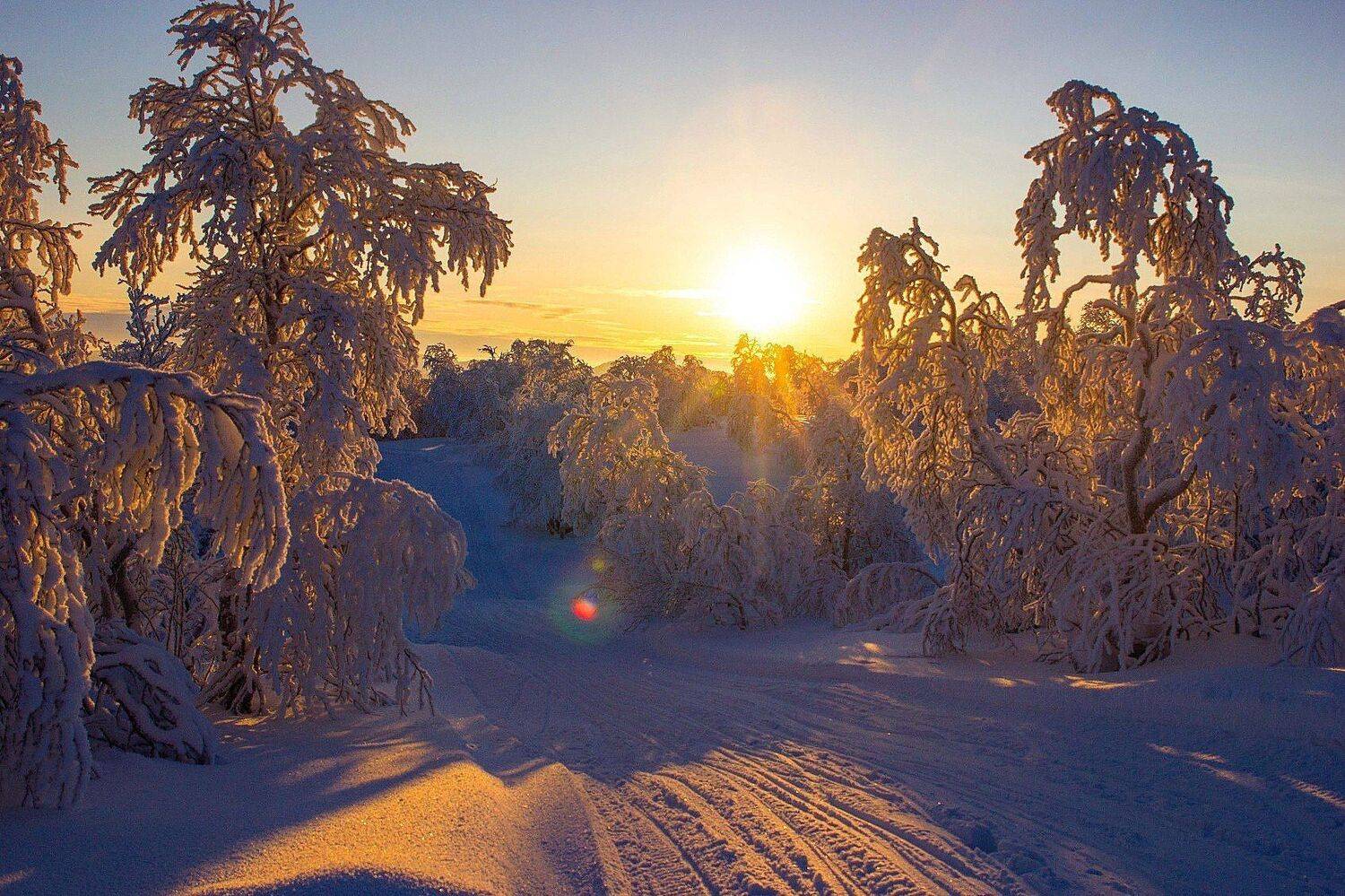 сопки, природа, солнце, снег, сугробы, дорога, север, небо, пейзаж, мороз, Салтыкова Алёна