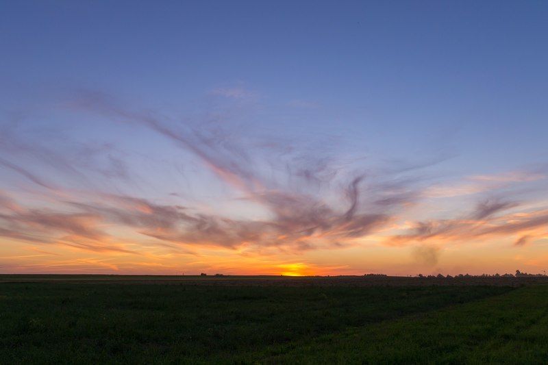 закат, небо, облака, природа, sunset Феникс фото превью