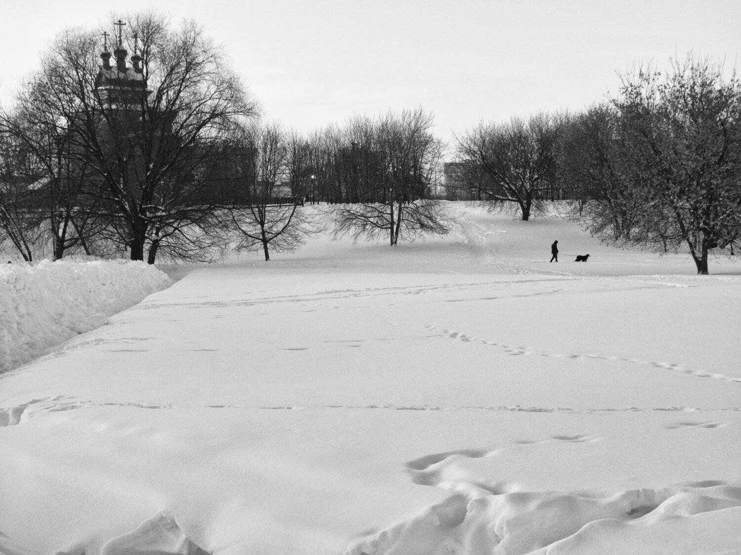 Moscow, Russia, Minimalism, Black and white, City, Winter, Monochrome, Elena Beregatnova