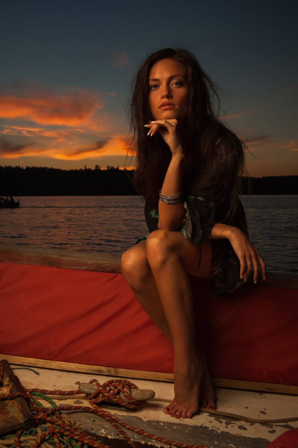 фото , цвет , девушка , портрет , закат , вечер , волга , яхта, Федотов Вадим(Vadius)