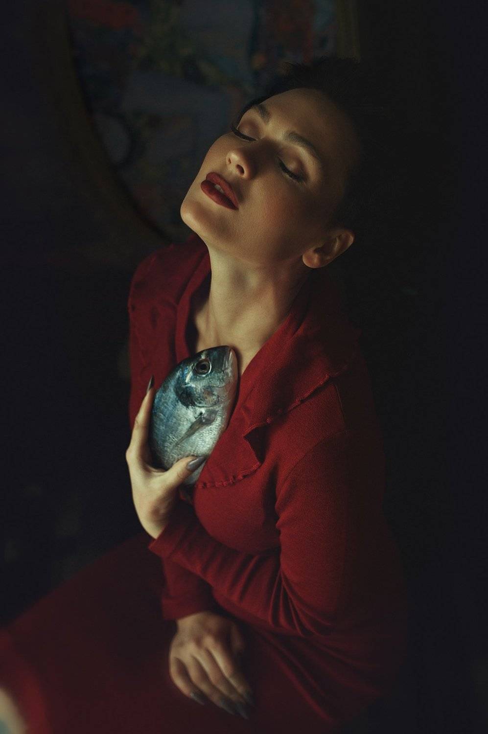 рыба, девушка , портрет , арт ,, Надежда Власова