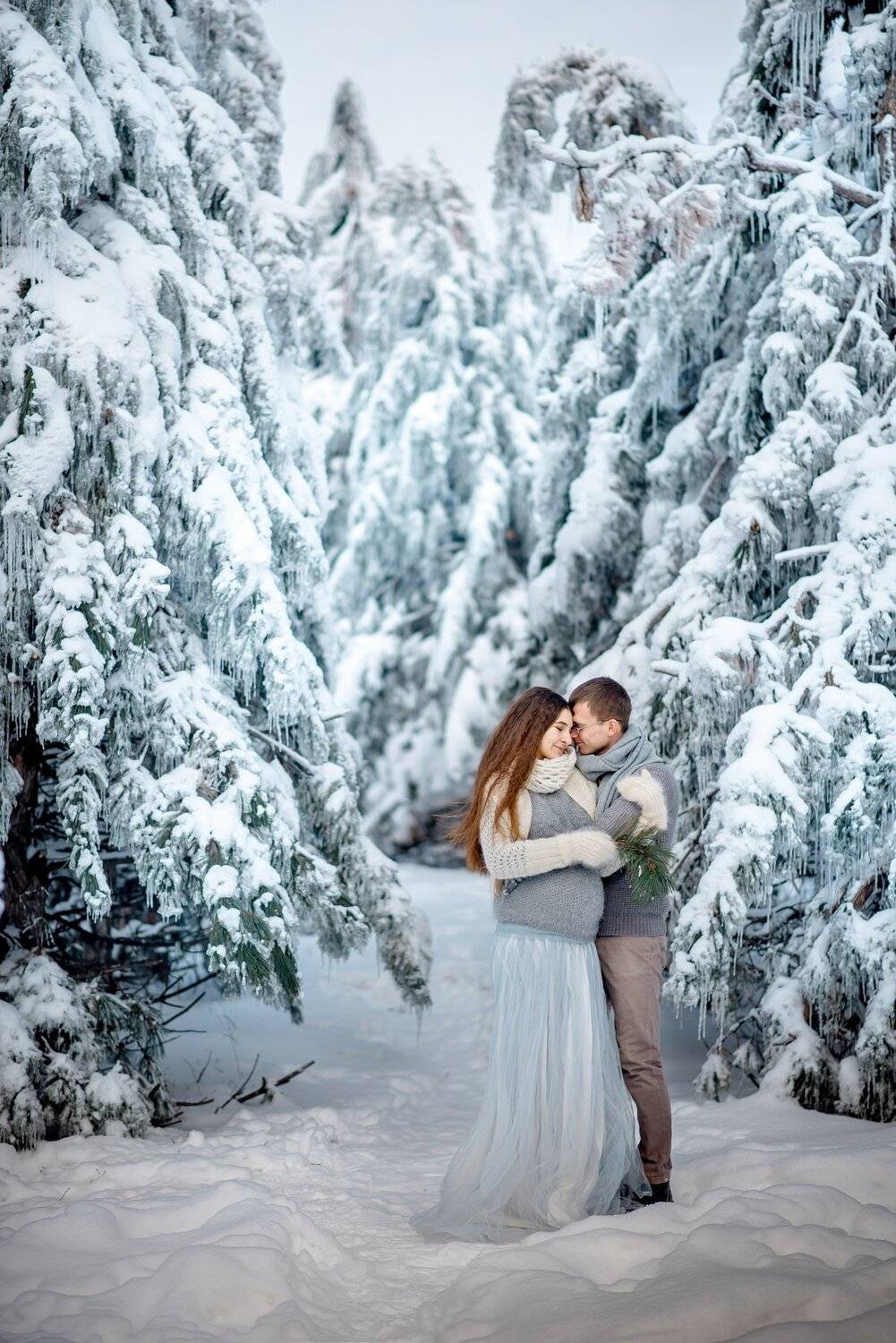 беременность, любовь, зима, лес, Стрелкова Мария