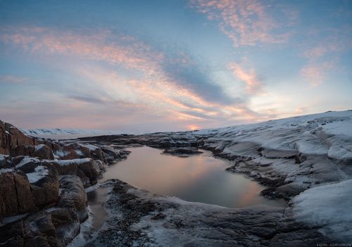 Утро на берегу Баренцева моря