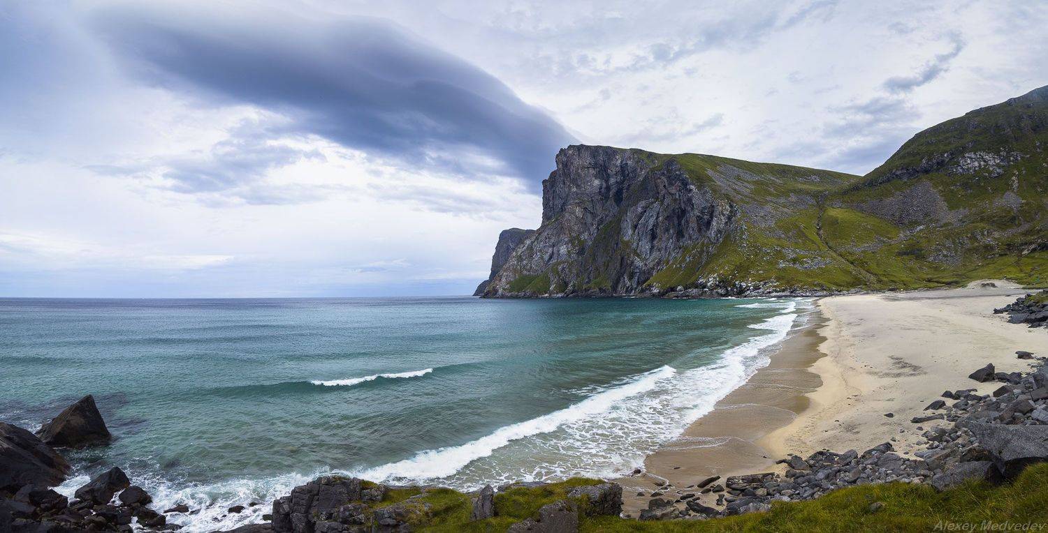 lofoten, norway, sea, beach, Алексей Медведев