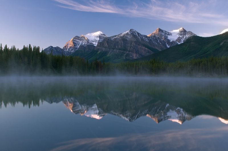 #canada #banff #herbertlake Herbert Lake, Alberta, Canada фото превью