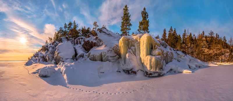 Панорамный вид на остров. фото превью