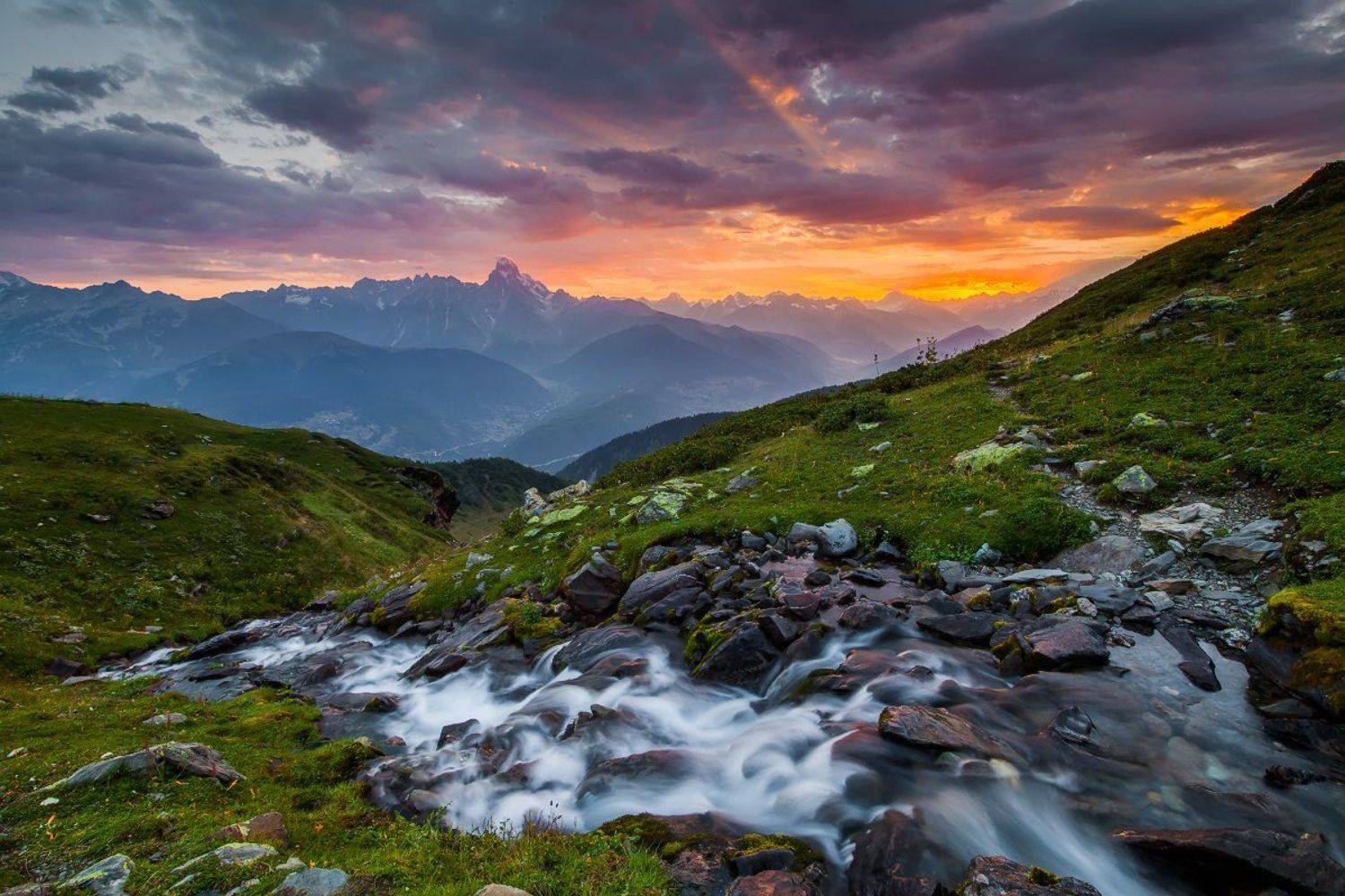 кавказ, грузия, горы, рассвет, Антон Петрусь