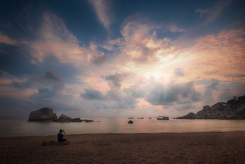 Наблюдение за восходом солнца.