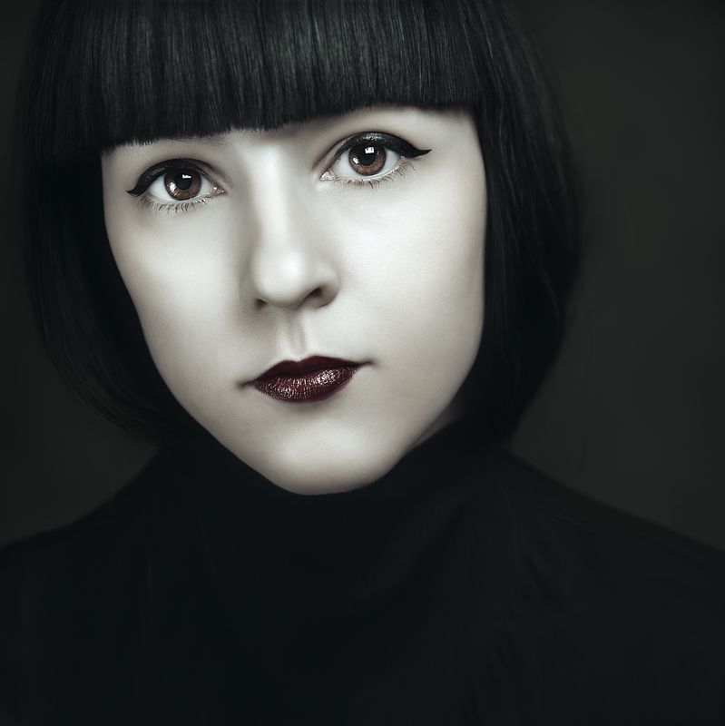 крупный портрет, лицо, портрет, фешн, студия фото . фото превью