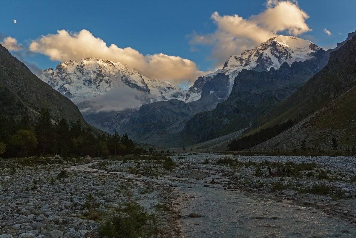 горы, закат, кавказ, Эстелла