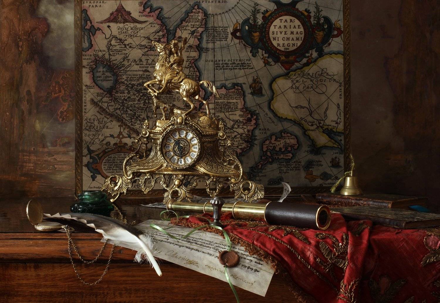 карта, книги, часы, история, Андрей Морозов