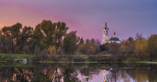 Чудесный осенний закат.