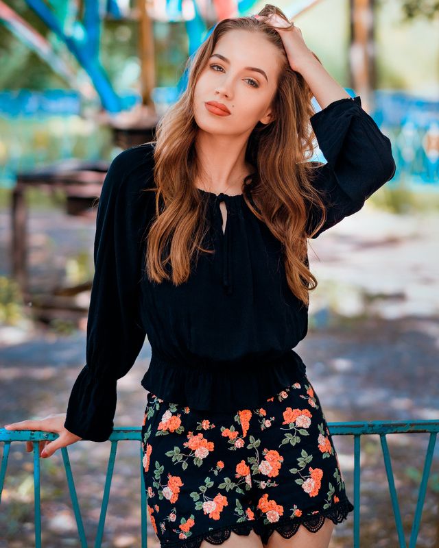 girl, female, pretty, model, outdoors, portrait, summer Summer rendezvous фото превью
