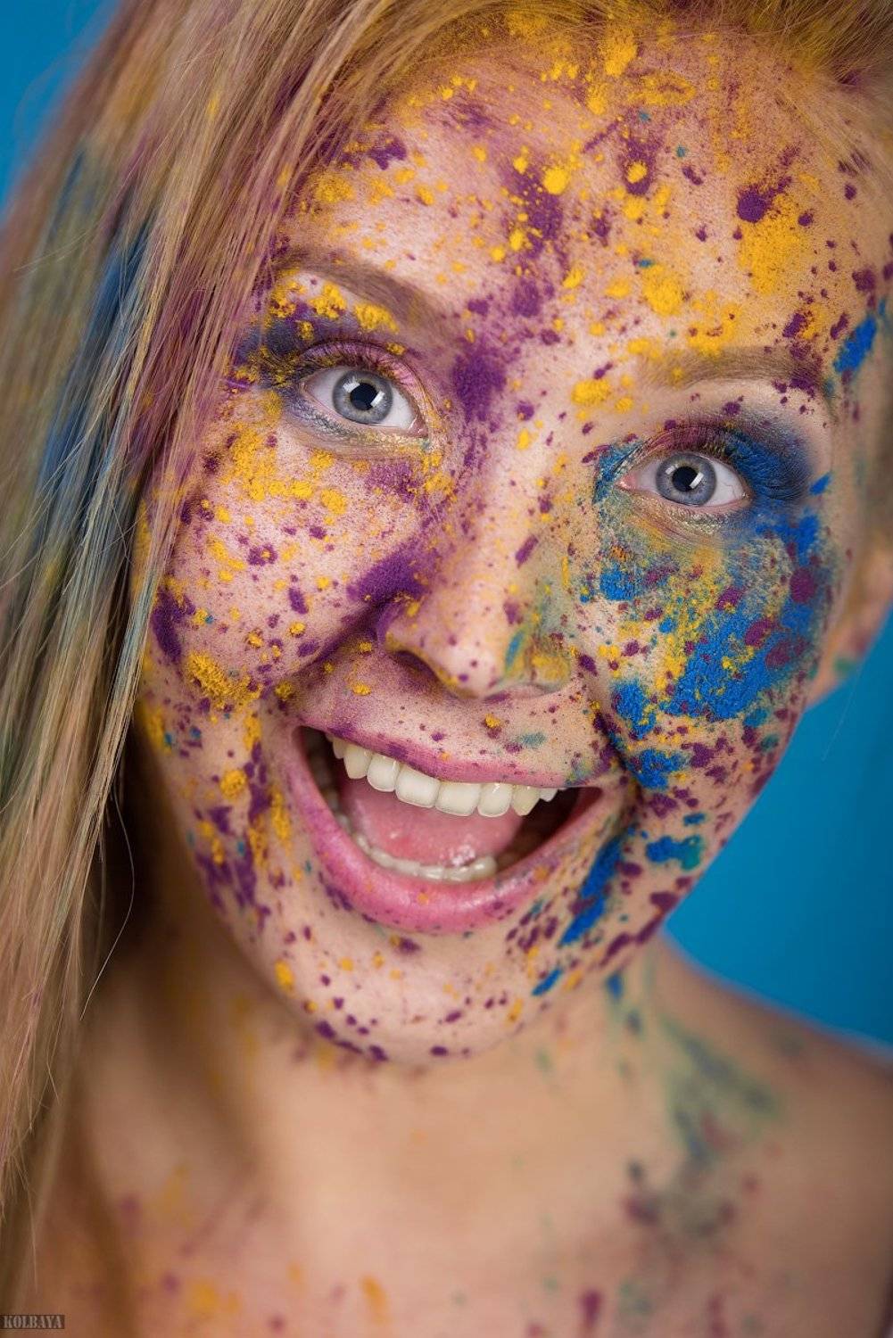 портреь, холи, краски, Колбая Александр