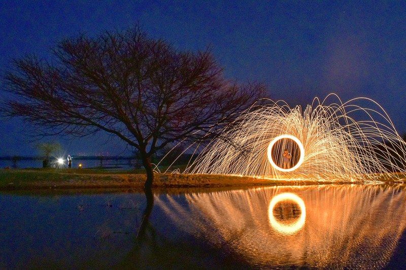 steelwool, long exposure Ring of fire фото превью