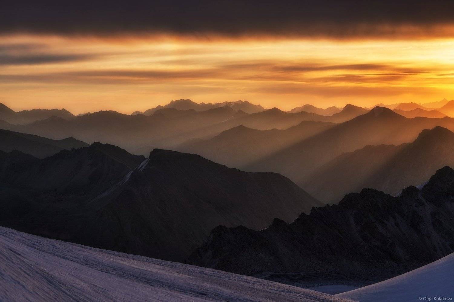 тянь-шань, рассвет, горы, вершины, баянкол, утро, пик астана, Ольга Кулакова