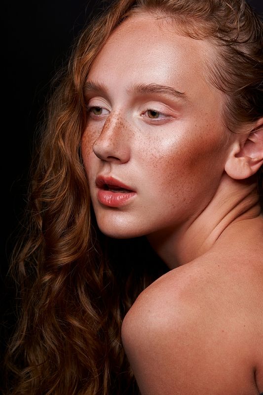 beauty, makeup, freckles, redhead, summer, portrait, веснушки, девушка, бьюти Summertime фото превью