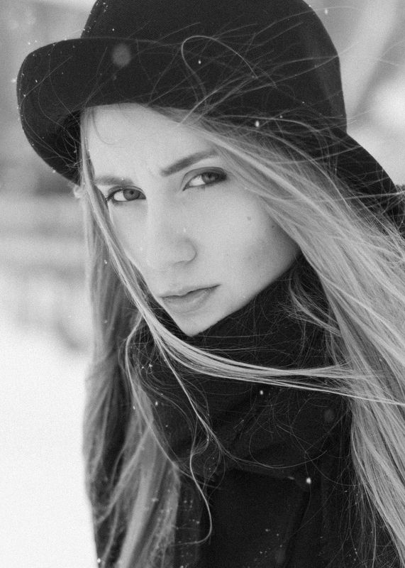 #girl #portrait #bw Елена фото превью