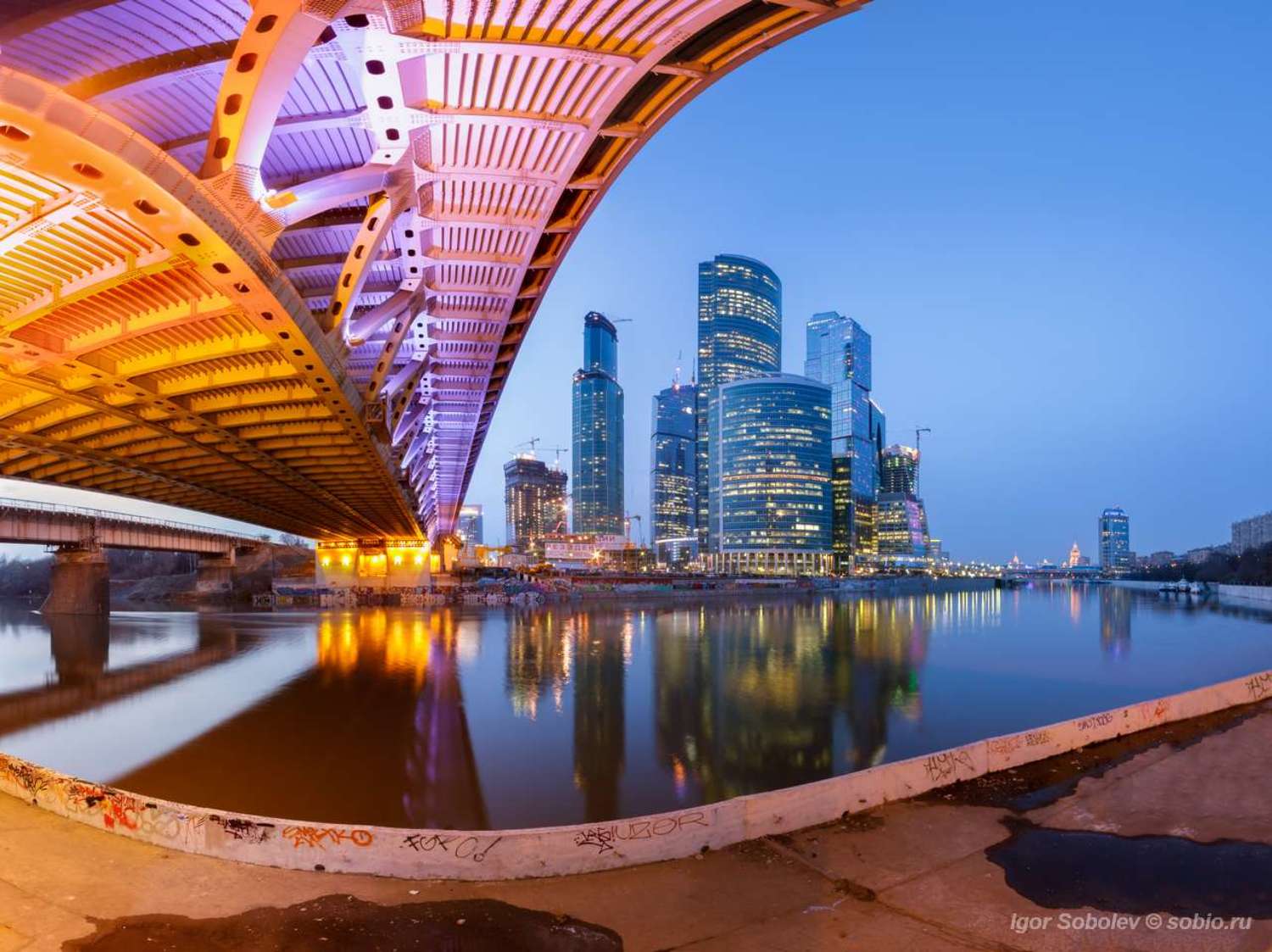 москва-сити, мост, москва, москва-река, дорогомиловский мост, moscow-city, bridge, moscow, moscow river, dorogomilovsky bridge, Соболев Игорь
