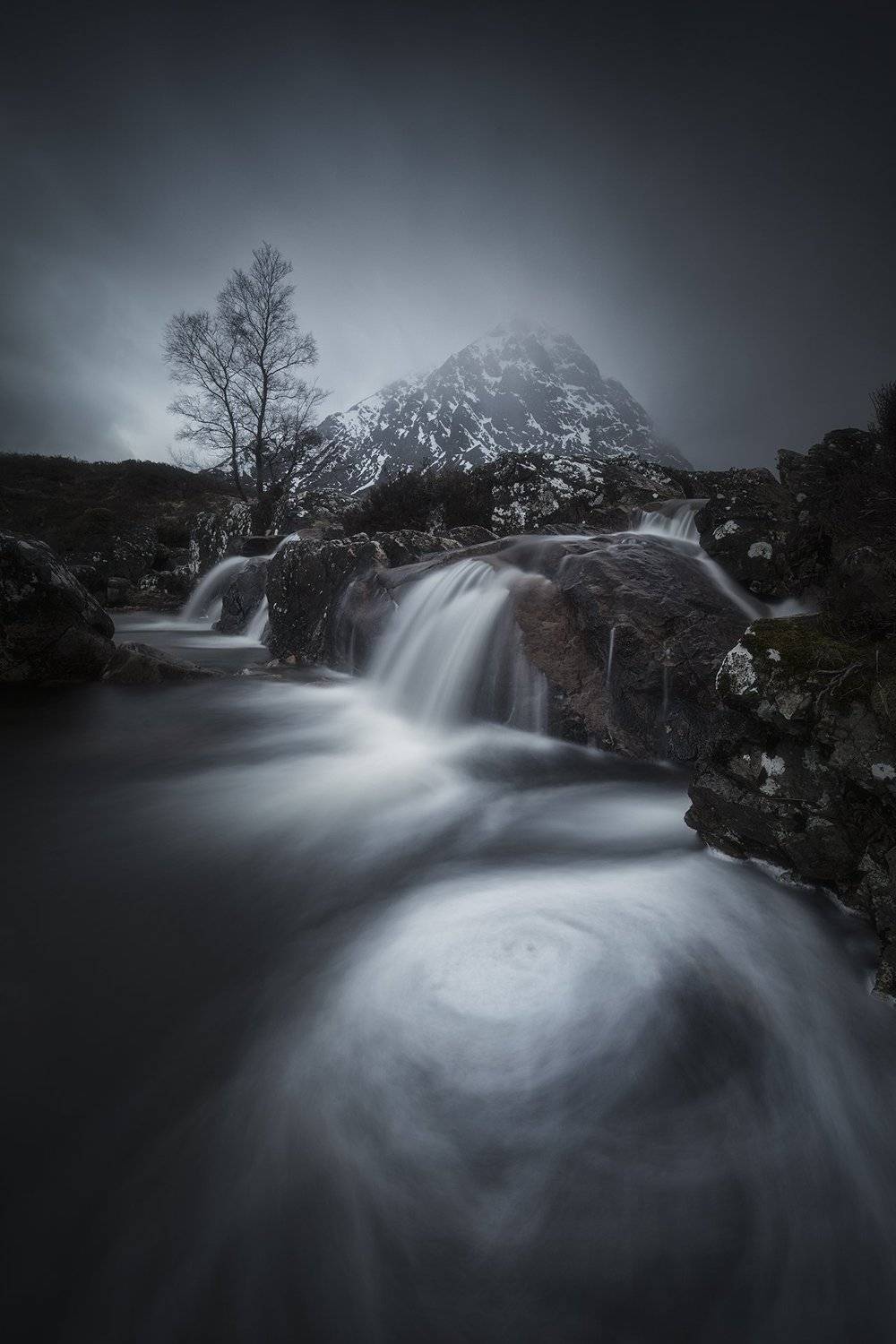 scotland, waterfall, landscape, nature, mountains, Genadi Dochev