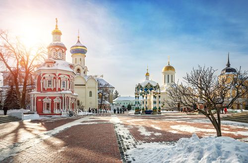 В Лавре солнечно