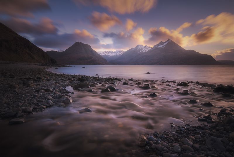 landscape, nature, scotland, travel, mountains, river Scotland, Elgol фото превью
