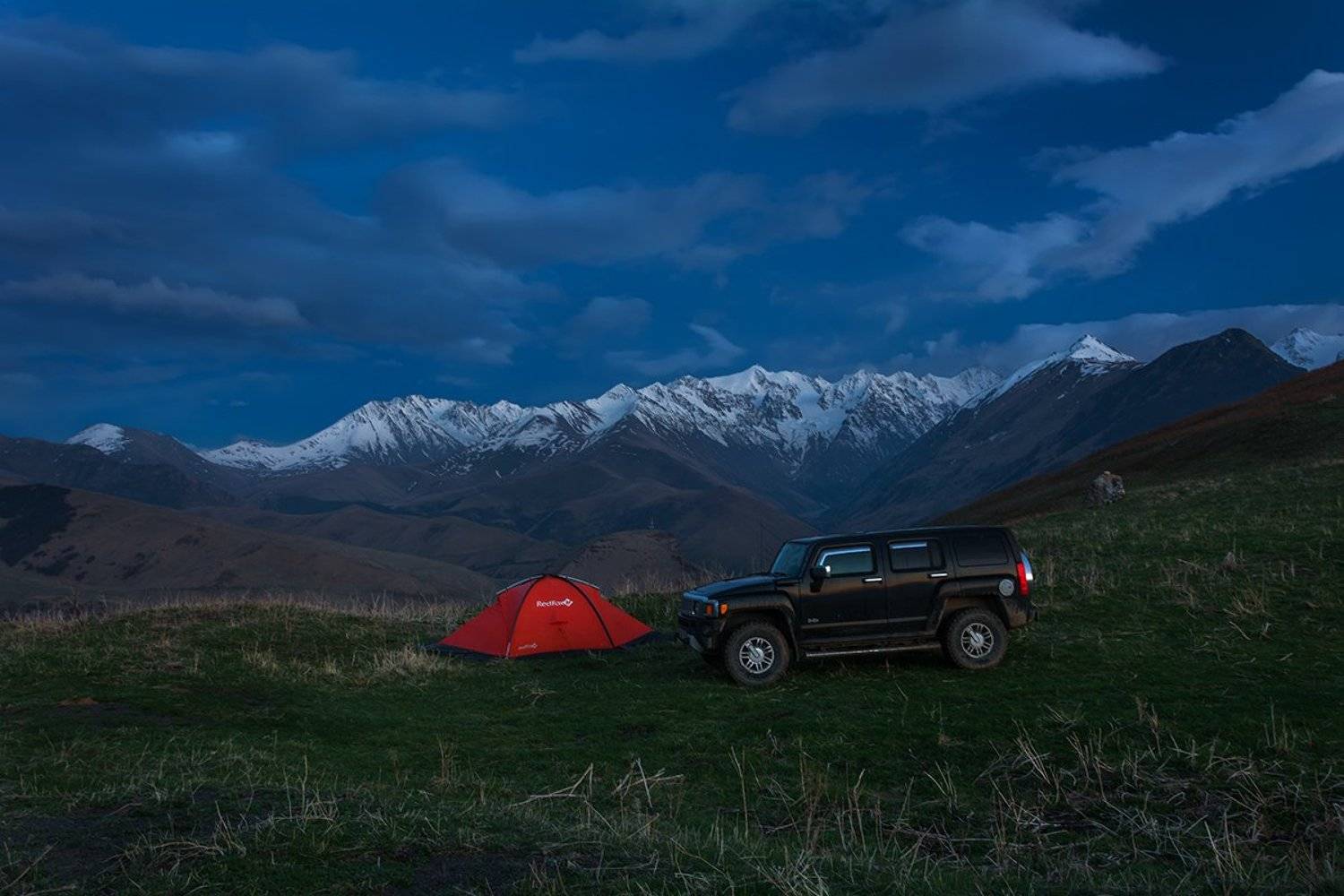 природа, пейзаж, горы, кавказ, весна, ночь,, Альберт Беляев