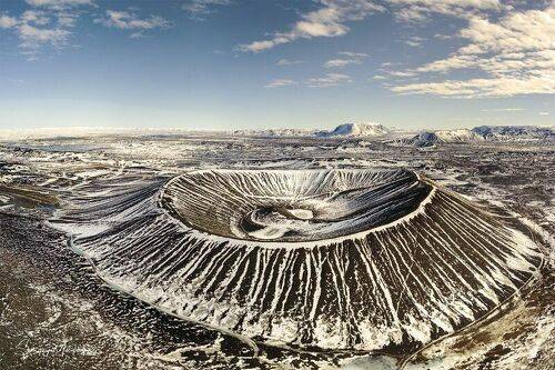 Hverfjall Crater. Iceland.