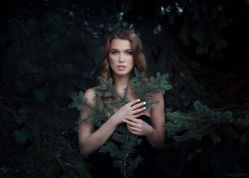 karen abramyan, portrait,girl,art,picture children of the forest фото превью