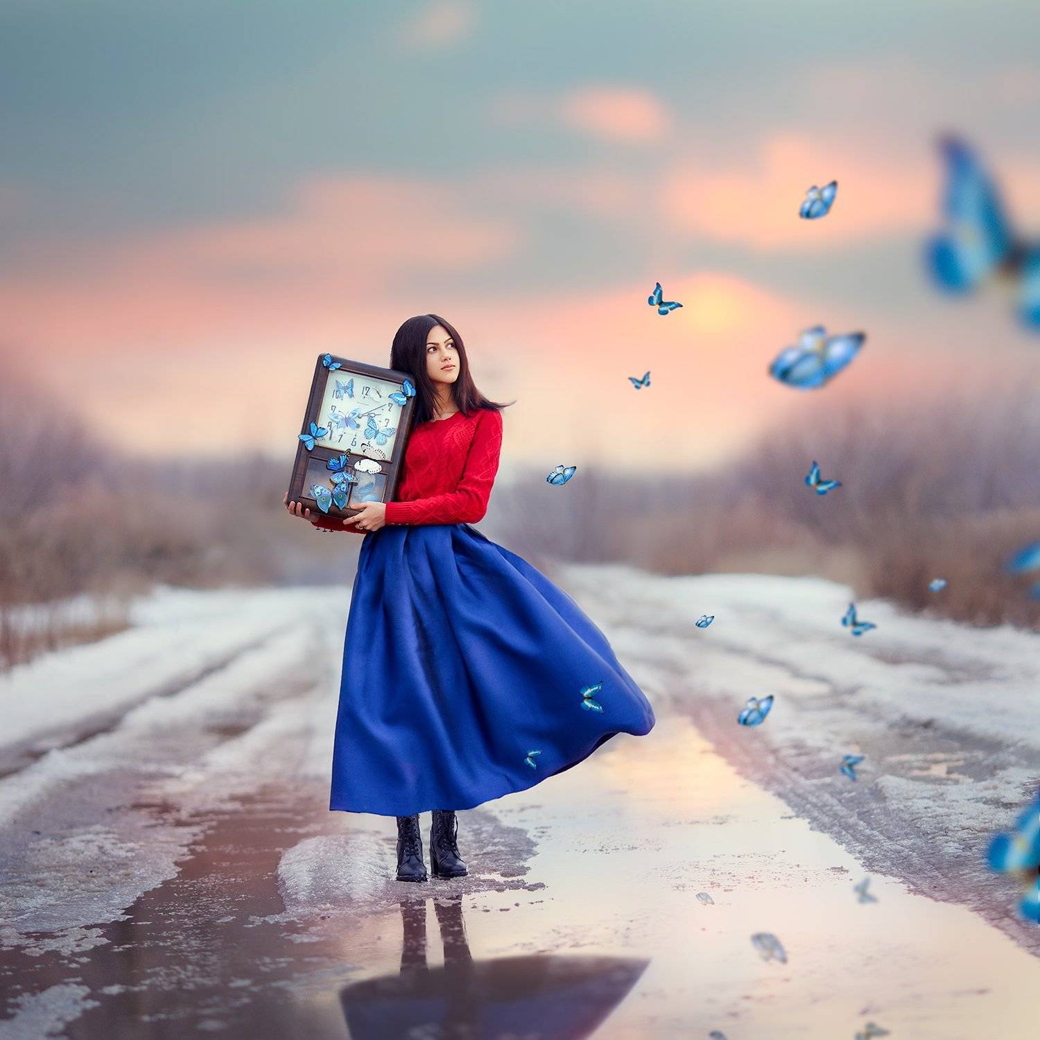 девушка, весна, Ольга Москальцова