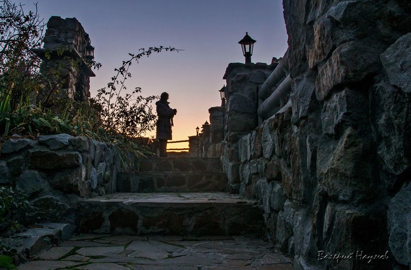 утро, рассвет, лестница Встречая рассвет фото превью