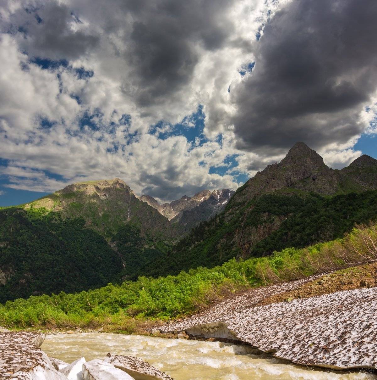 горы, река, Эстелла