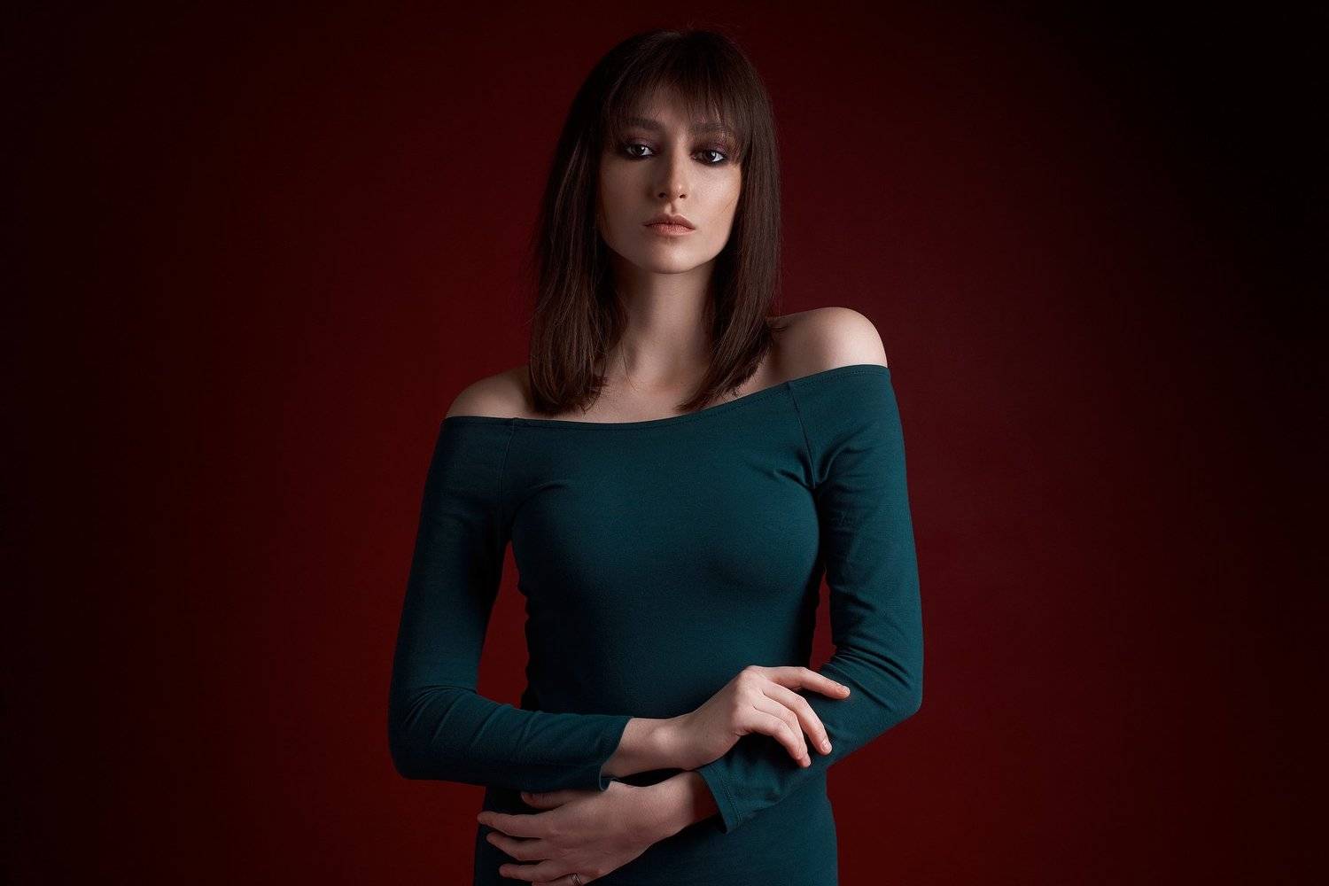 портрет, девушка, portrait, girl, eyes, beauty, low key, Наташа Высоцкая