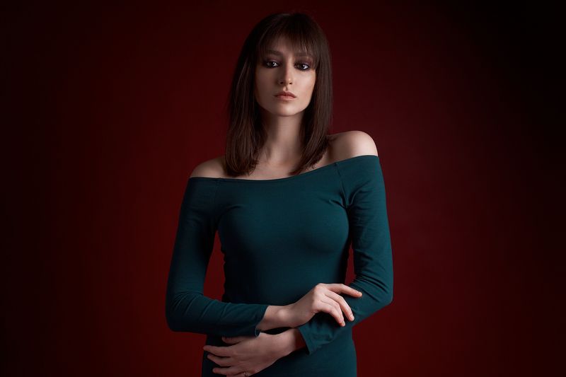 портрет, девушка, portrait, girl, eyes, beauty, low key Марина фото превью