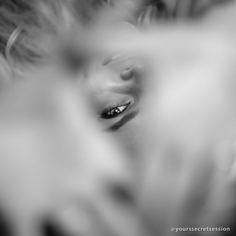 чб, девушка, глаз Глазик фото превью