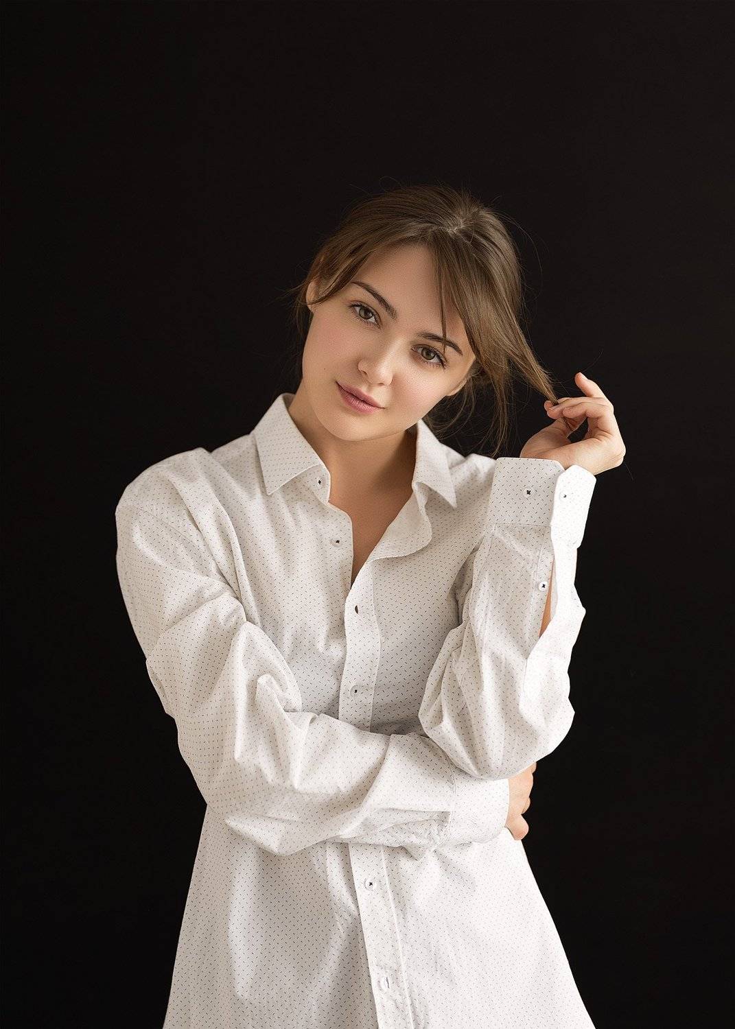 девушка, модель, красота, глаза, портрет, лицо, брюнетка, молодая, естественный свет, sigma, Евгений Сибиряев