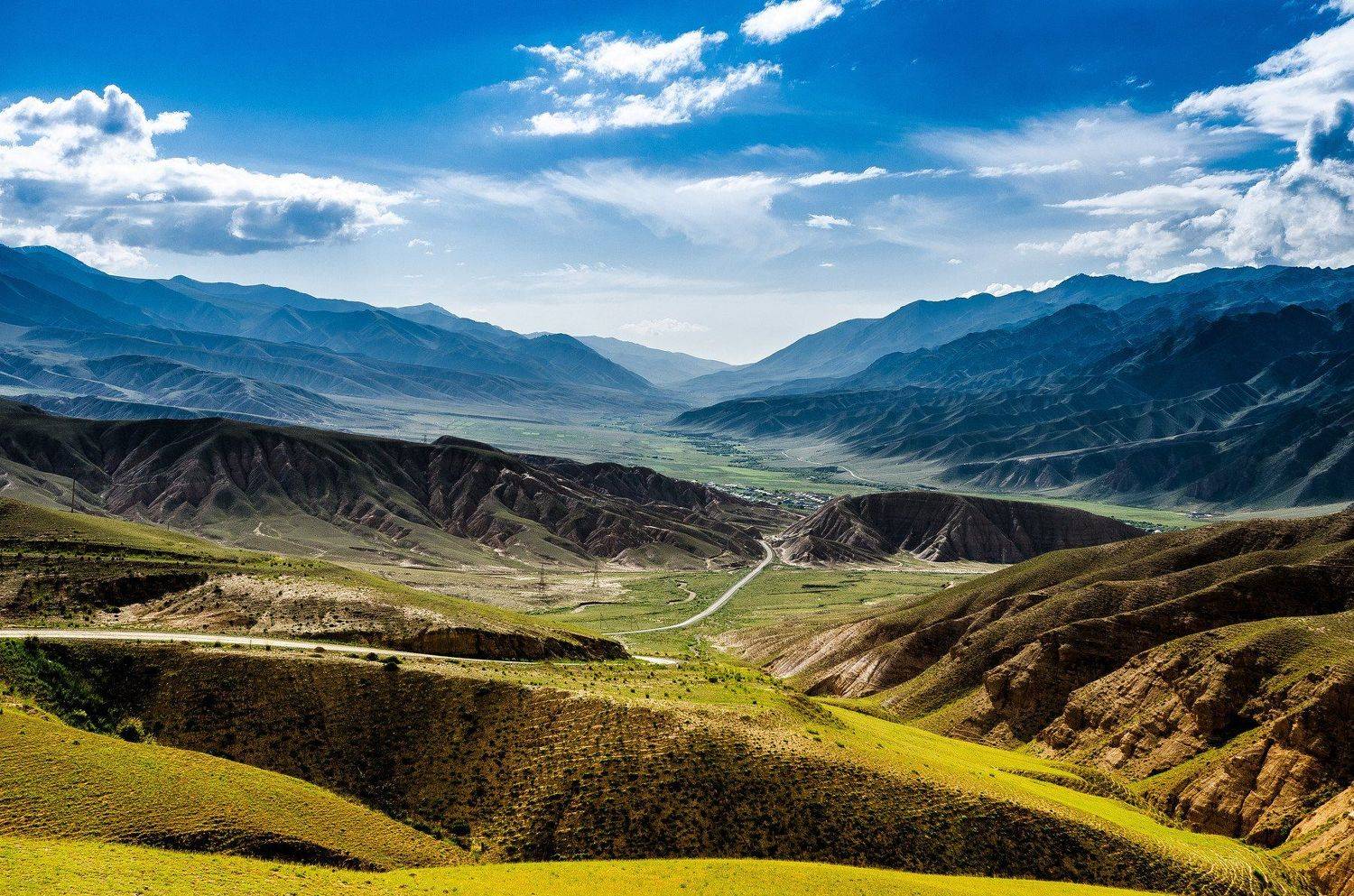 горы, природа, пейзаж, лето, перевал, зелень, Василий Шумкин