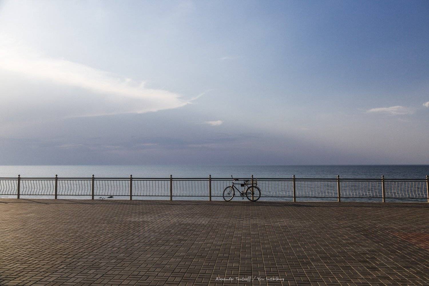 вечер, велосипед, променад, море, небо, минимализм, жанр, , АлександрТутаев