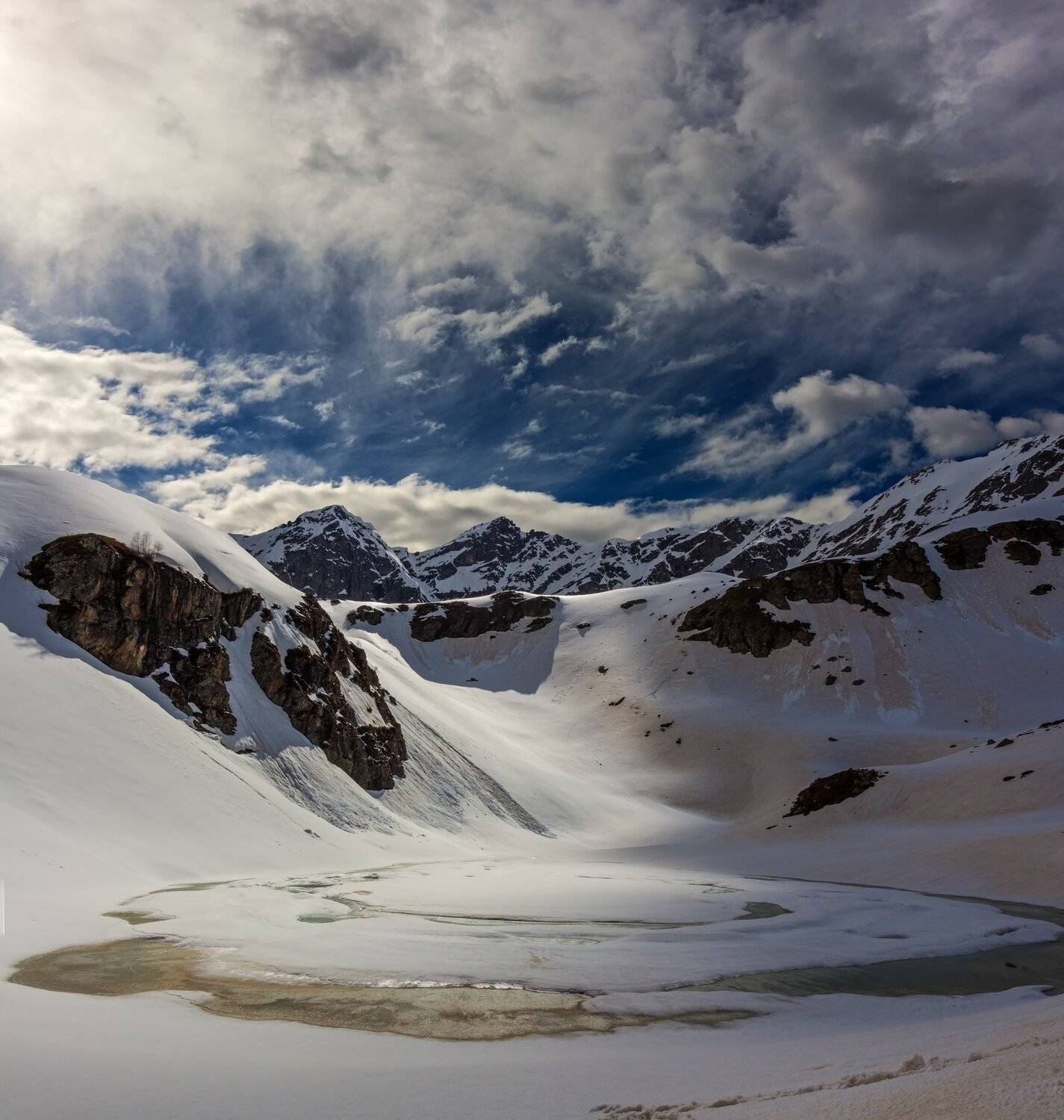 горы, озеро, Эстелла