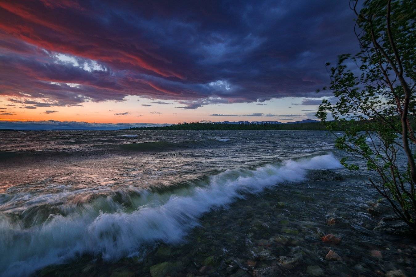 кольский, север,заполярье, хибины, лето,вечер,сопка,имандра,, Роман Горячий